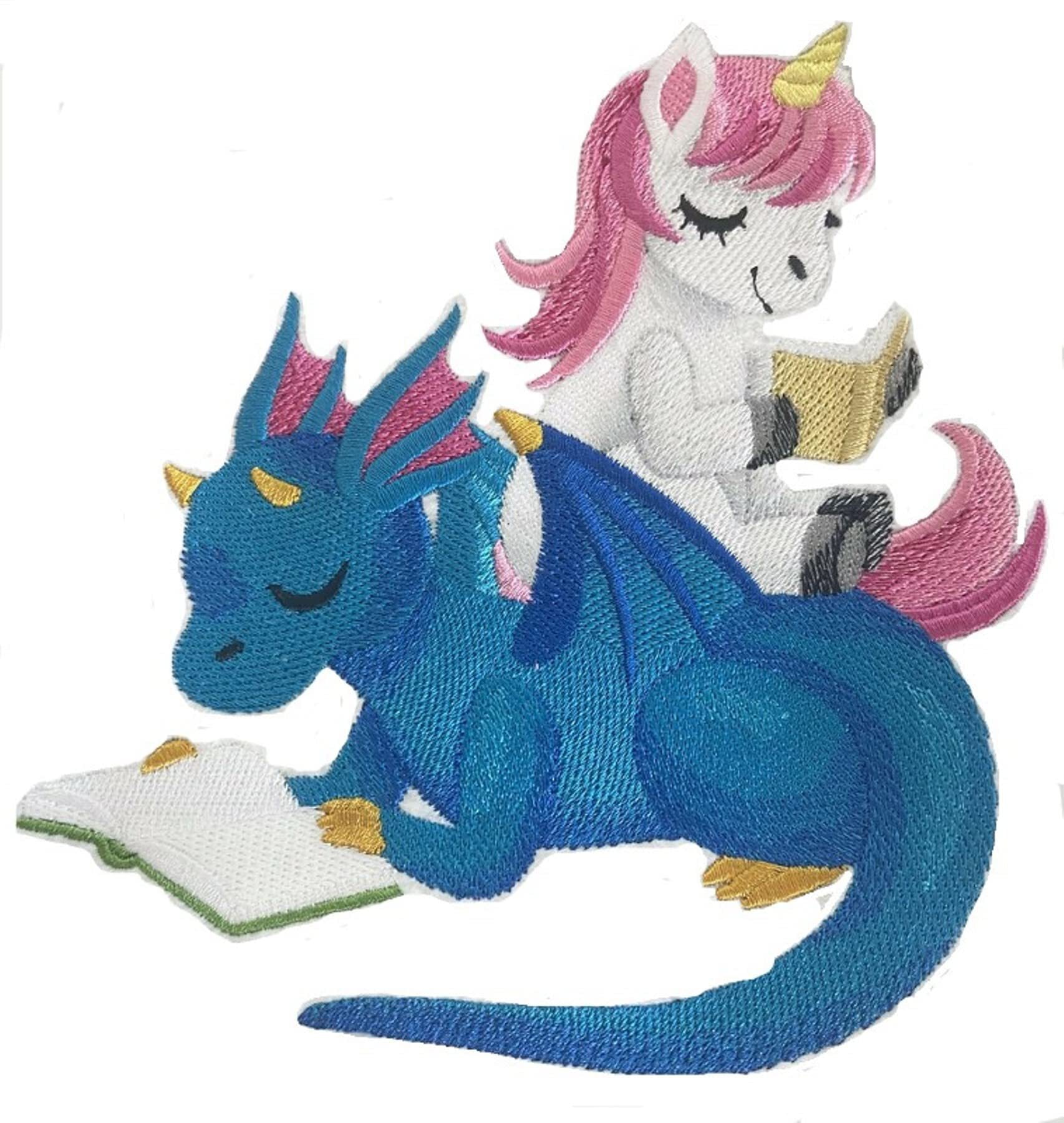 Custom Legendary Mythical Unique Unicorn [ Storytime Friends ] Embroidery Iron On/Sew Patch (5.85" x 6.32")[Made in USA]
