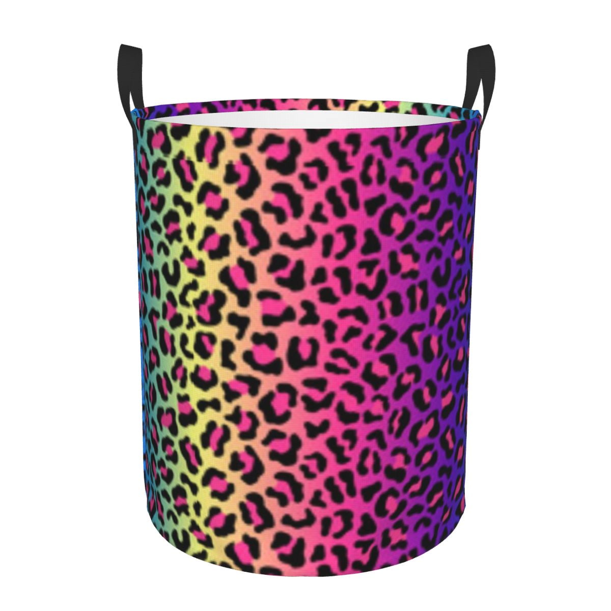 Pink Leopard Laundry Basket