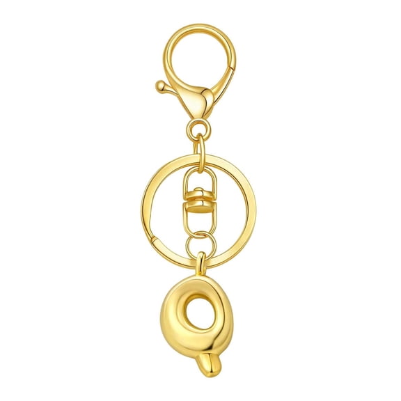 Custom Letter Keychain Key Ring For Initial Charm With Sturdy Metal Loop And Easy To Find Design For And Luggage