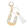 thumbnail image 1 of Custom Letter Keychain Translucent Resin Pendant Name Keyring Durable Stylish Accessory for Keys Bags, 1 of 9