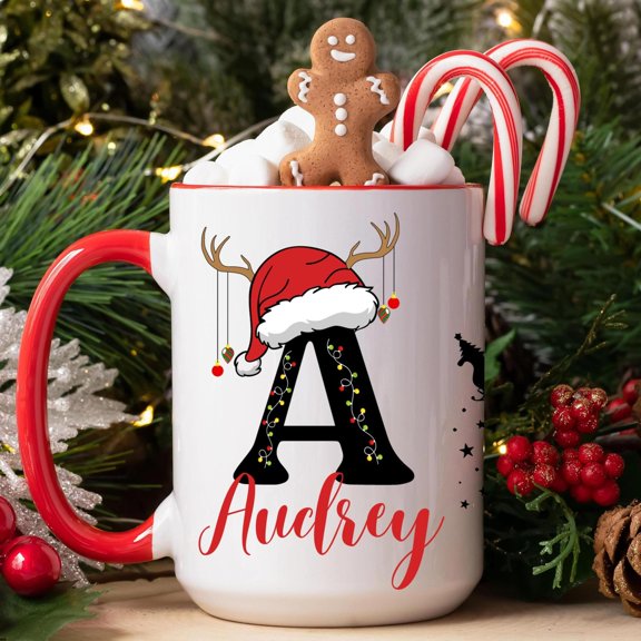 Custom Letter Name, Personalized, Christmas Gift For Friends, AURORAVALLEY, 11oz-15oz Mug