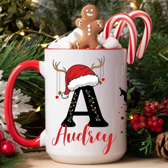 Custom Letter Name, Personalized Mug, Christmas Gift For Friends, Bekilab, 11oz-15oz Mug