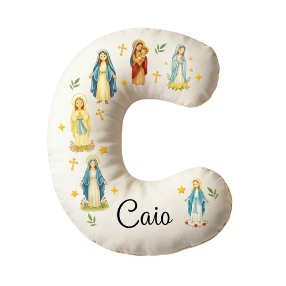 Custom Letter Pillow Personalized Decorative Throw Pillow Fabric Accent Cushion Custom Personalized GiftforBirthday Christmas 1 Pack