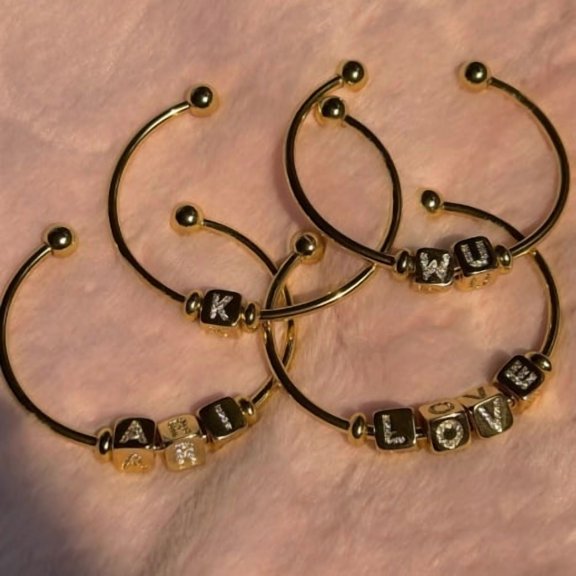 Custom Lettering Diy Lettering Bracelet For Women