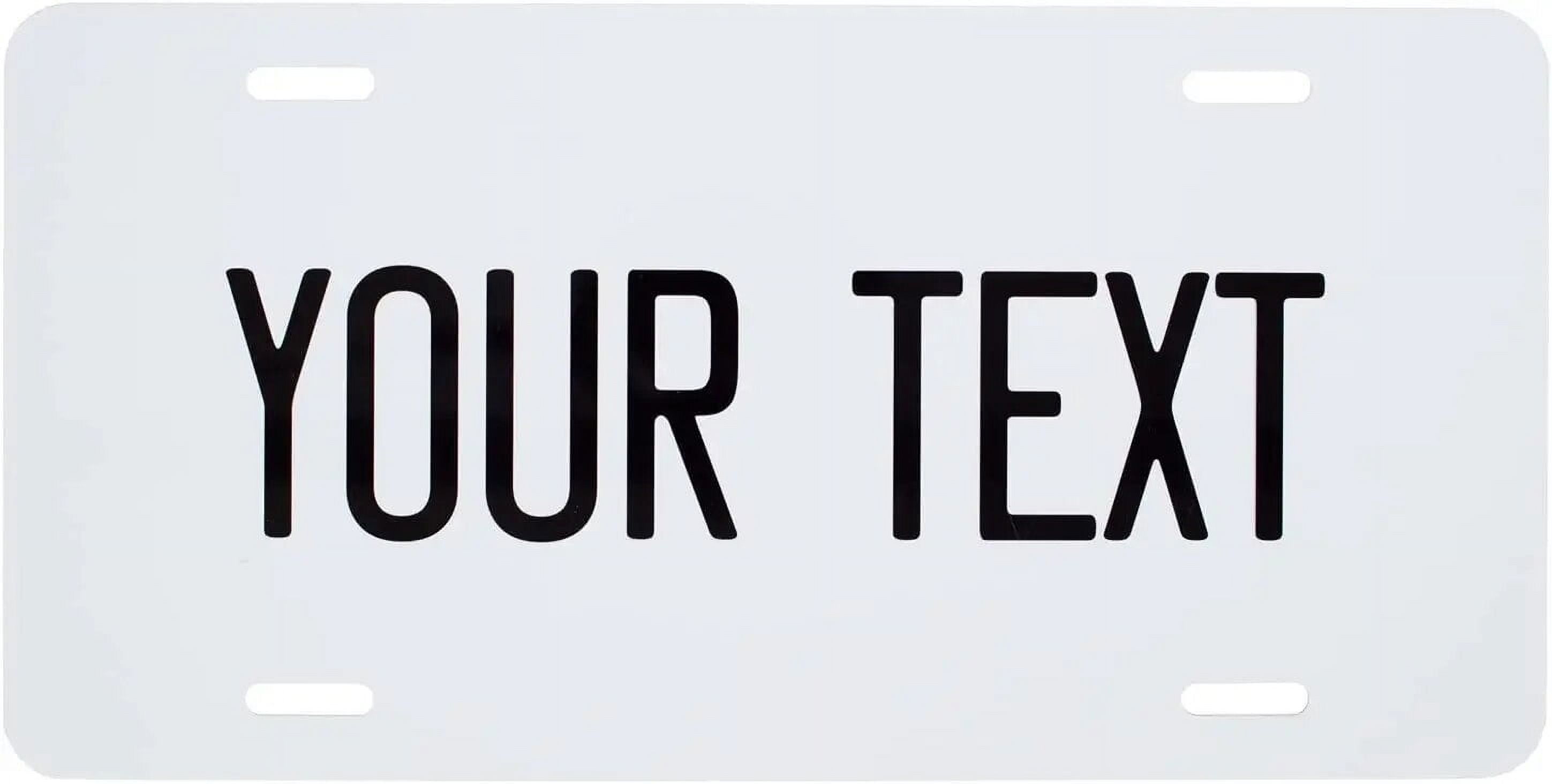 Custom License Plate For Front Of Car Personalized, Add Your Own