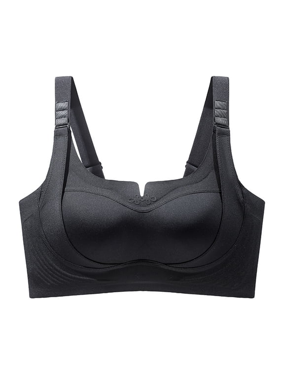 Custom-Lift Bust Shaping Bra 2026 Lifting & Shaping Bras for Women, Full Coverage Seamless Wire Free Bras for Women Black 34
