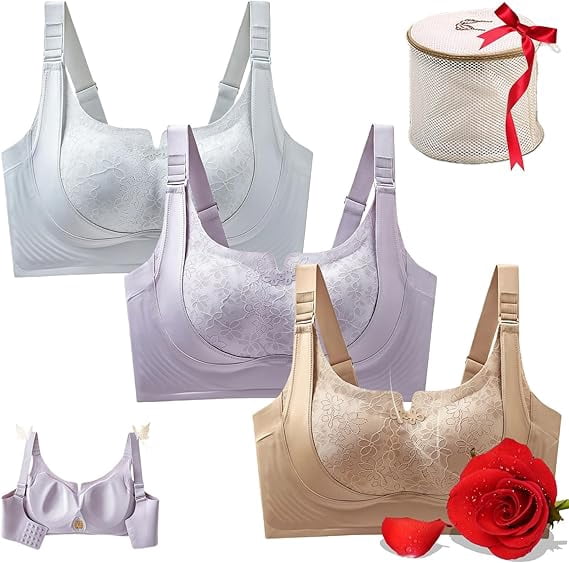 Custom-Lift Bust Shaping Bra, Full Coverage Wireless Comfy Push up Bras ...