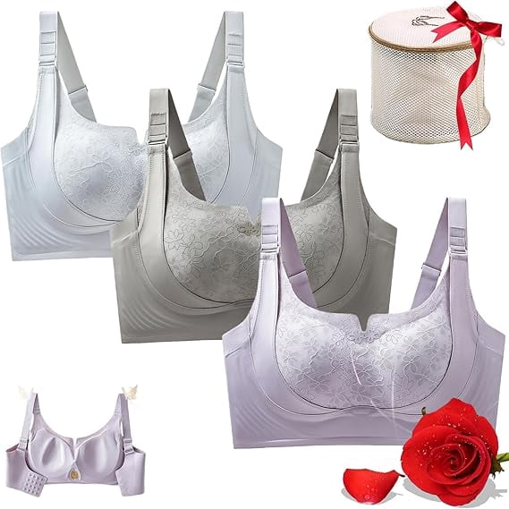 Custom-Lift Bust Shaping Bra, Full Coverage Wireless Comfy Push up Bras ...