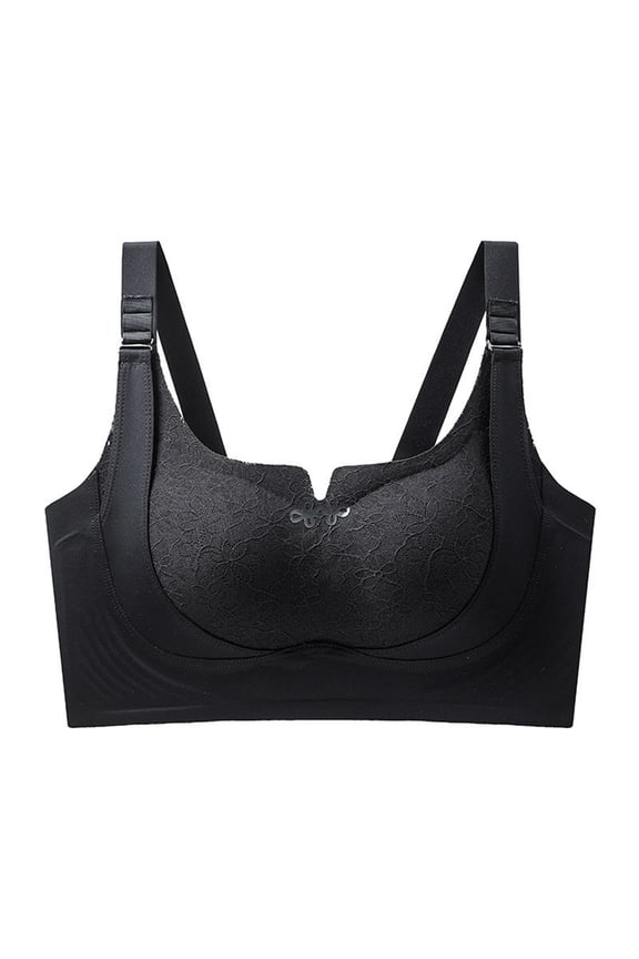 Custom-Lift Bust Shaping Bra, Powerful Lifting & Shaping Bra, Bras for Women, Full Coverage Seamless Push up Bra Black 34