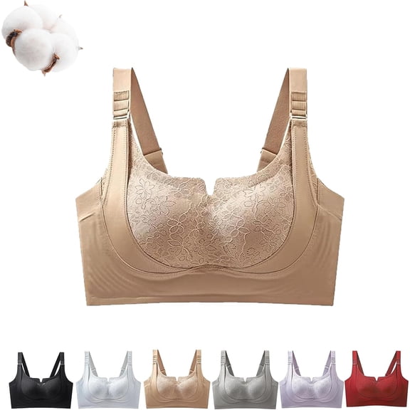 Custom-Lift Bust Shaping Bra, Powerful Lifting & Shaping Bra, Bras for Women, Full Coverage Seamless Push up Bra (Skin, M)
