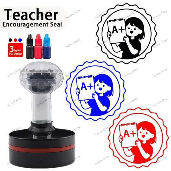 Custom Light-Sensitive Hand-Lettering Stamp for Teachers - Personalized Creative Expression Tool