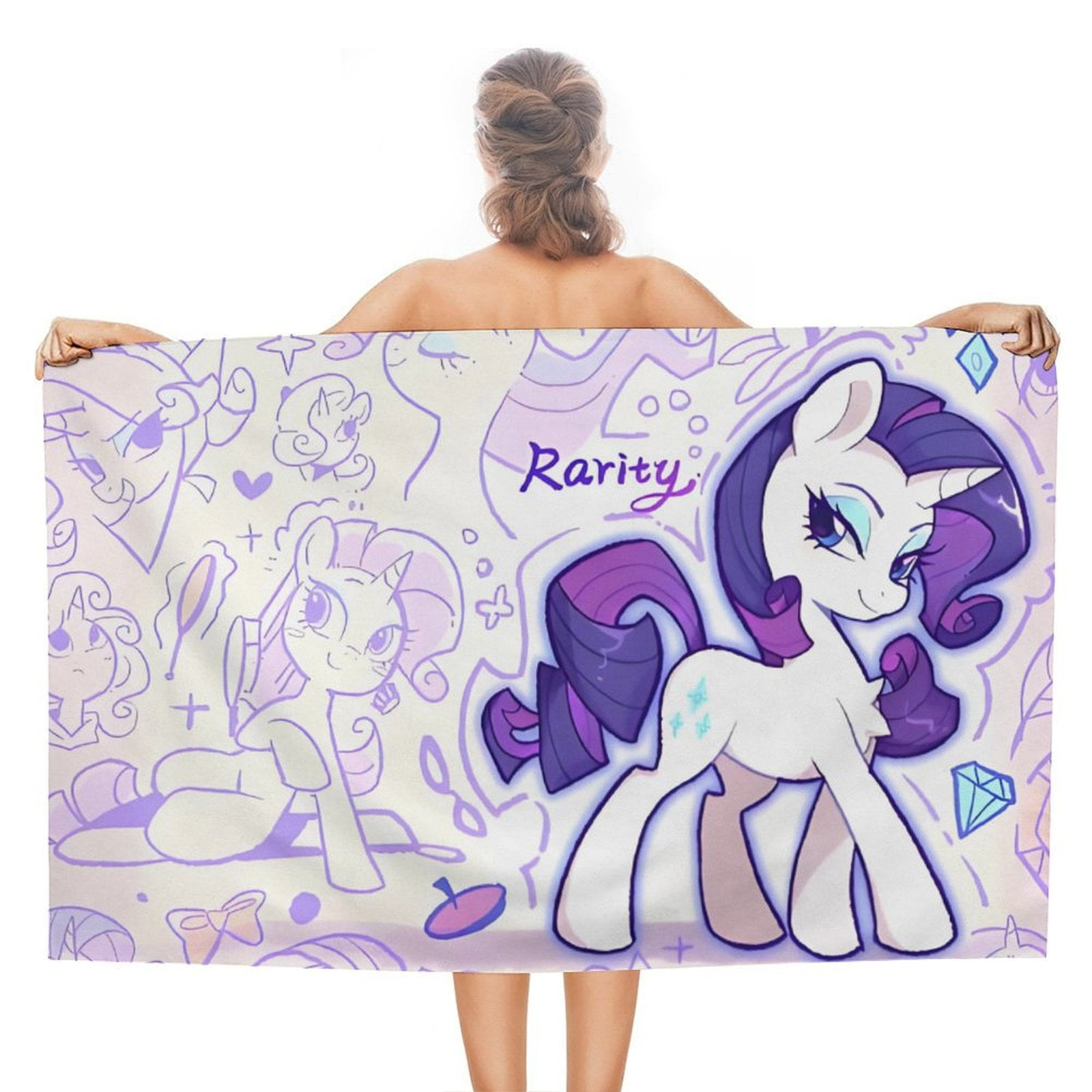 Beach Towel My Little Pony Hooded Towel My Little Pony Kids Bath