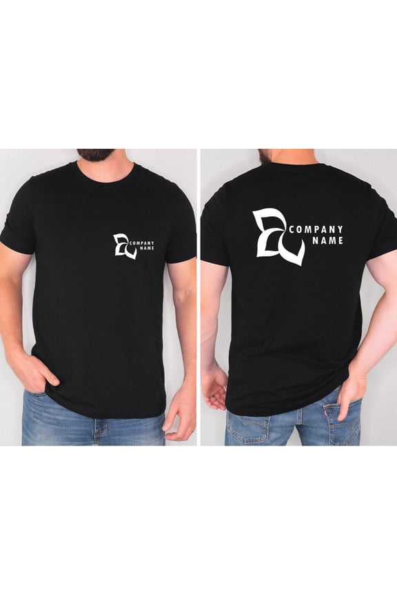 Custom Logo Design Shirt Business Logo TShirt Company Text Shirts Personalized Group Tee B