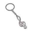 Custom Logo Note Silver Music Keychain For Promotional Keychain Small