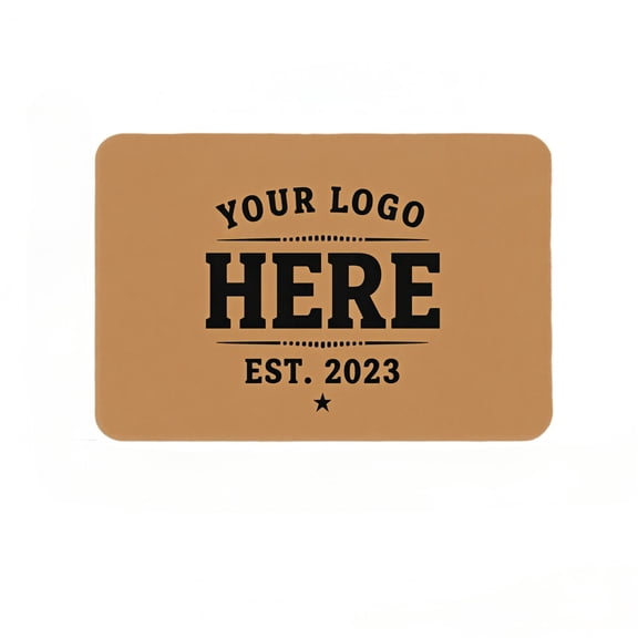 Custom Logo Personalized Diatomaceous Earth Bath Mat Door Mat, 36 x 24 inches