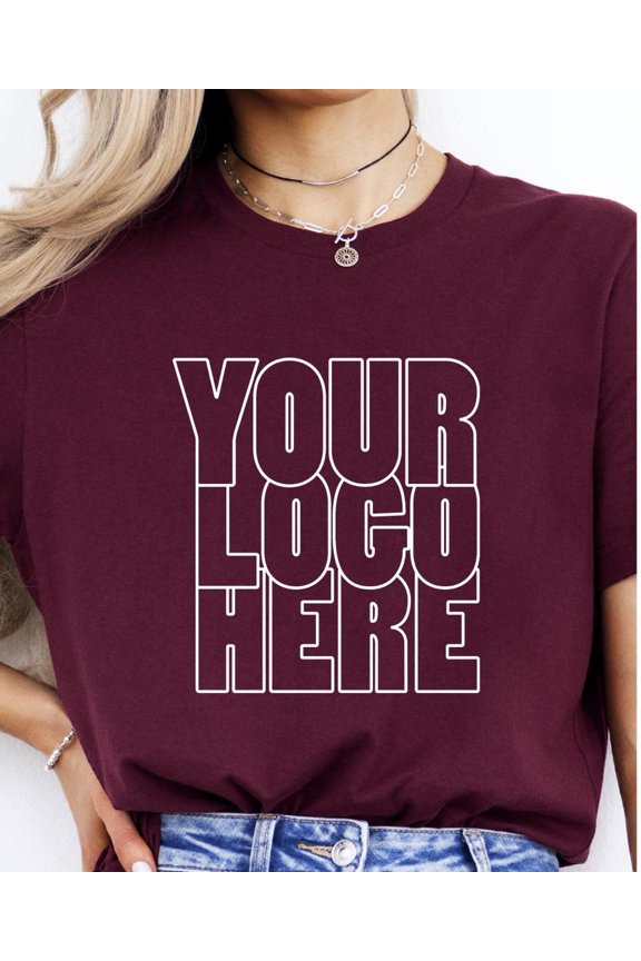 Custom Logo Shirts Personalized Logo Shirt Your Logo Here Custom Design Shirt Custom Text