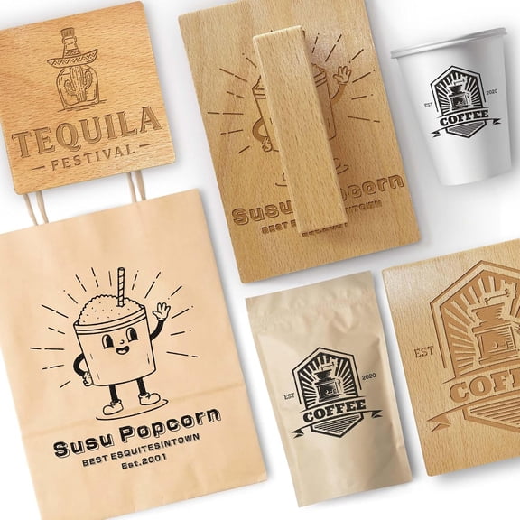 Custom Logo Stamp - Personalized Rubber Stamp - 1-6 Color Multiple Size Options Available - Upload Your Logo (6"x6")