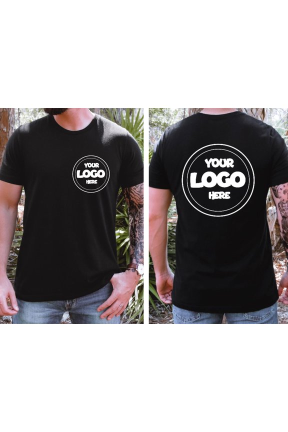 Custom Logo TShirtFront and Back Logo TShirtYour Desing HereTeam Logo TShirtBusiness Logo