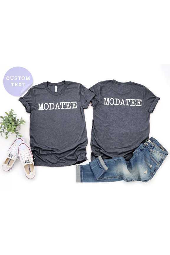 Custom Logo and Back Text Shirts Personalized Logo Shirt Custom Team Shirt Custom Text Shi