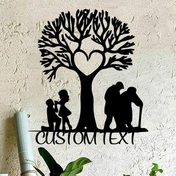 Custom Love Heart Metal Sign,Personalized Couples Name Wall Art,Wedding Date Keepsake Plaque ,Home Decor Family Gift for Lover Anniversary