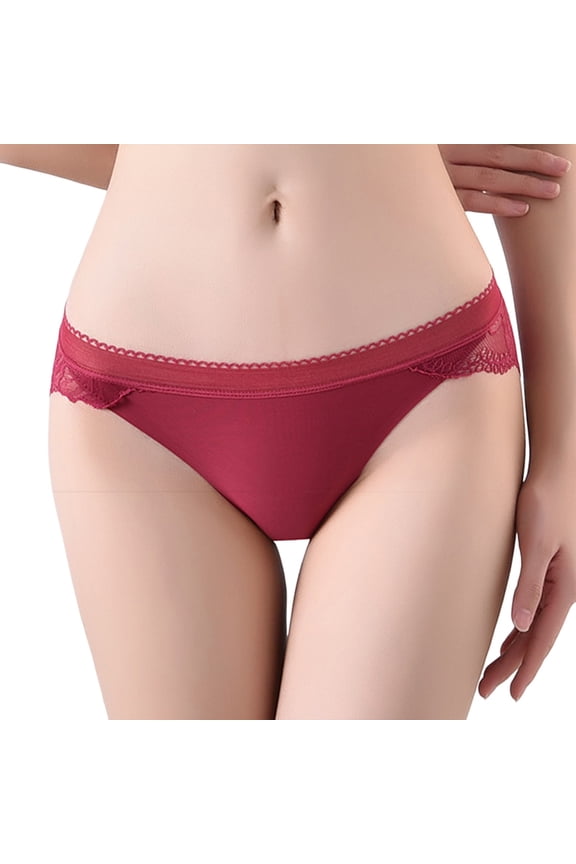 Custom Low Waist Striped Tangas No Show Bikini Custom Thongs Women Underwear Panties Cotton Thong