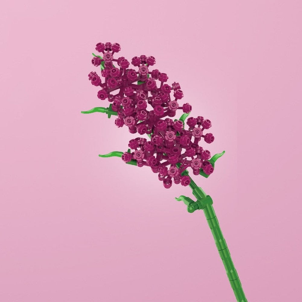 MOC NON LEGO Construction Block Set Flowers Bouquet Brick Toy For Child