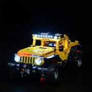 Custom MOC Same as Major Brands! LED Lighting Set DIY toys 42122 Technic Jeep Wrangler (Not Include the Building Blocks)
