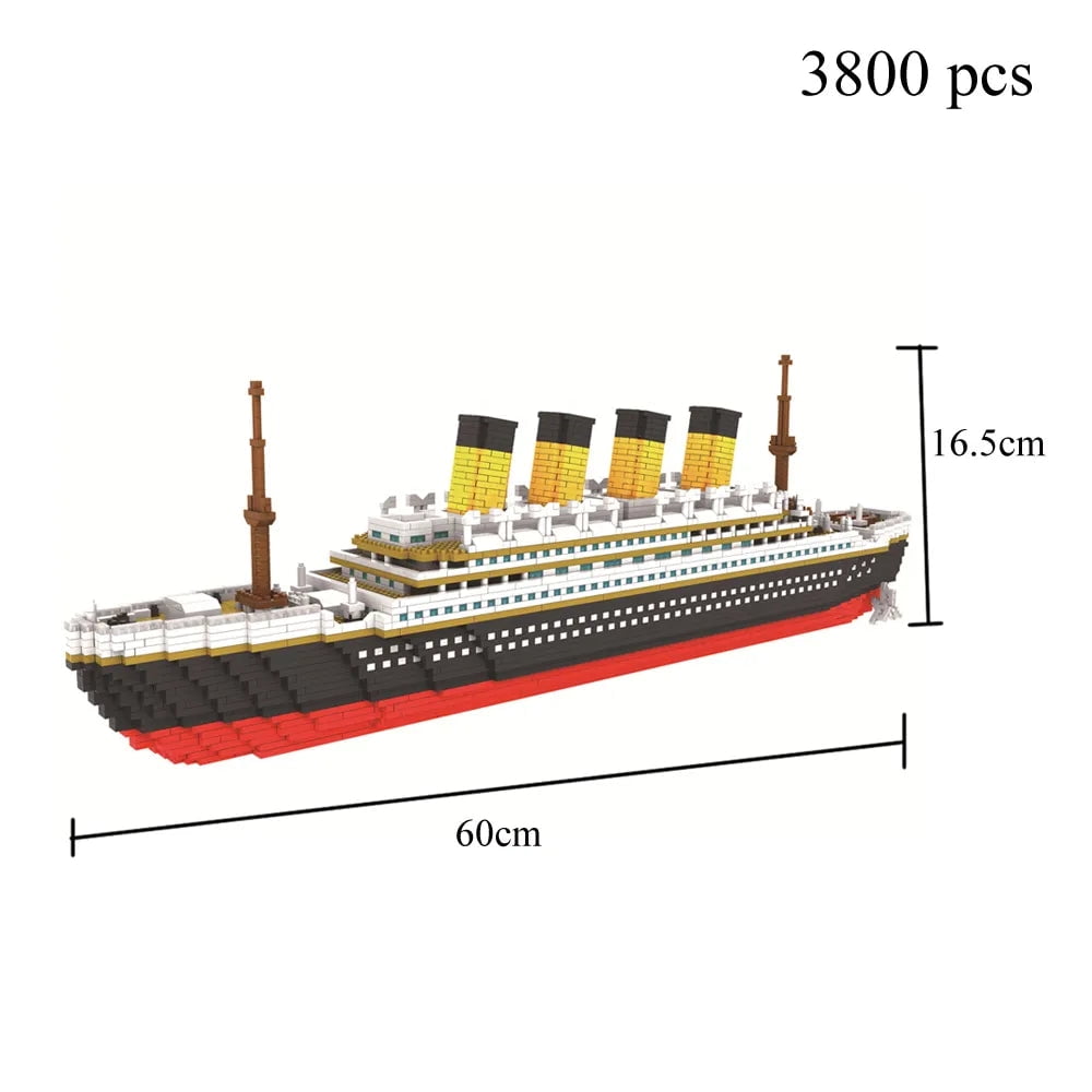 Custom MOC Same as Major Brands! Titanic 3D Plastic Model Ship Building ...