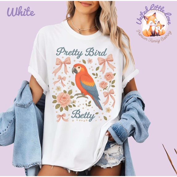 Ugly Custom Macaw Facing Reference: Custom Macaw T Shirt Coquette Parrot Tshirt
