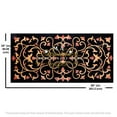 thumbnail image 1 of Custom Made Black Marble Dining Table Top with Pietra Dura Inlay Design | Handcrafted Inlay Dining Table Top for Elegant Interiors-36x60 Inch, 1 of 4