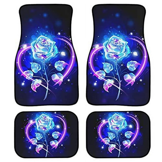 Custom Made Car Floor Mats Front & Rear Set Union Jack For Mini Cooper