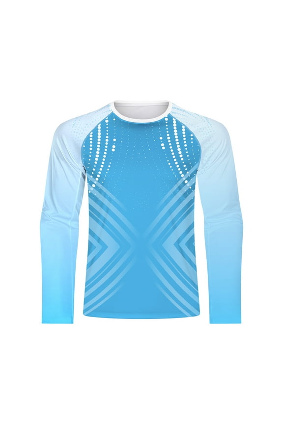 Custom Made Fishing Shirts for Men Sun Protection UPF 50+ Rash Guard Long Sleeve Quick Dry Lightweight Black M