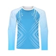thumbnail image 1 of Custom Made Mens Fishing Shirts Long Sleeve UPF50+ Rash Guard Quick Dry Sun Protection Lightweight Black L, 1 of 5