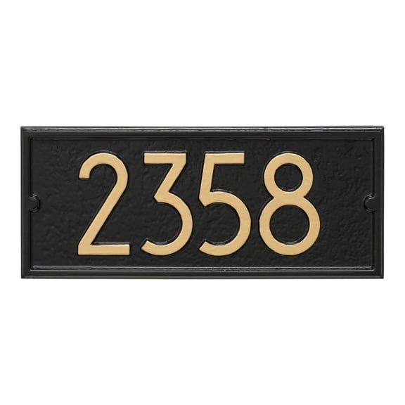 Custom Mailbox Address Plaque, Personalized House Number Sign with Modern Numbers