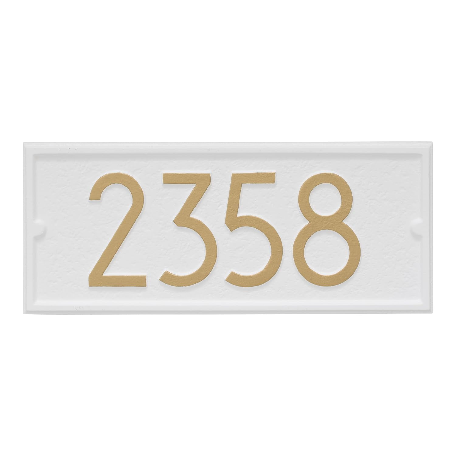 Custom Mailbox Address Plaque, Personalized House Number Sign with Modern Numbers