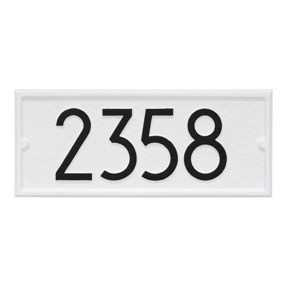 Custom Mailbox Address Plaque, Personalized House Number Sign with Modern Numbers