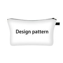 Custom Makeup Bag Travel Cosmetic Pouch Durable Lightweight Toiletry Organizer for Women Portable Leather Zipper Storage Purse Clutch