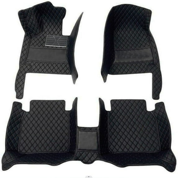 Custom Making Car Floor Mats for 99% Sedan SUV Sports Car Full Coverage Cute Men Women Pads Protection Non-Slip Leather Floor Liners