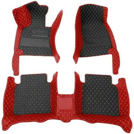 Custom Making Car Floor Mats for 99% Sedan SUV Sports Car Full Coverage Cute Men Women Pads Protection Non-Slip Leather Floor Liners