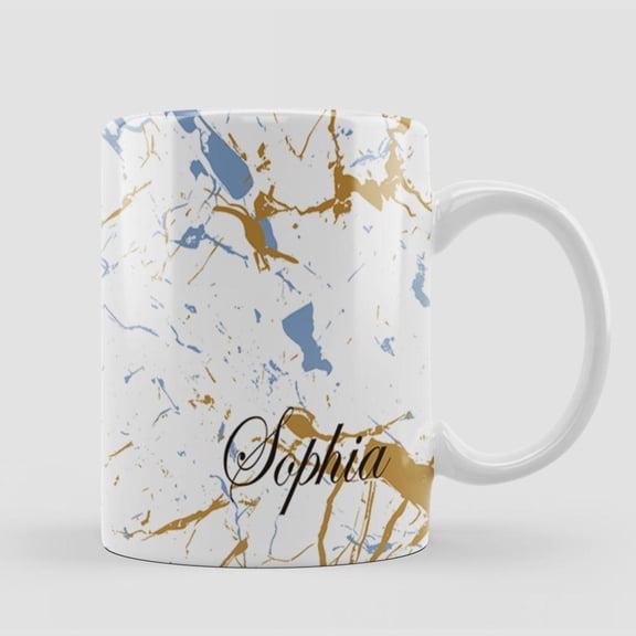 Custom Marble Swirl Coffee Mug with Personalized Name Sophia 1PC Hand Wash Only Ceramic Mug Multipurpose Reusable Ideal Female Colleague Friend Nurse