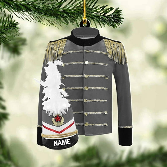 Custom Marching Band Ornament Music Ornament Marching Band Teacher Gifts Music Marching Band Gifts Band Director Gifts Music Ornament Marching Band Teacher Gifts Music (MB6) - 3317 (Grey)