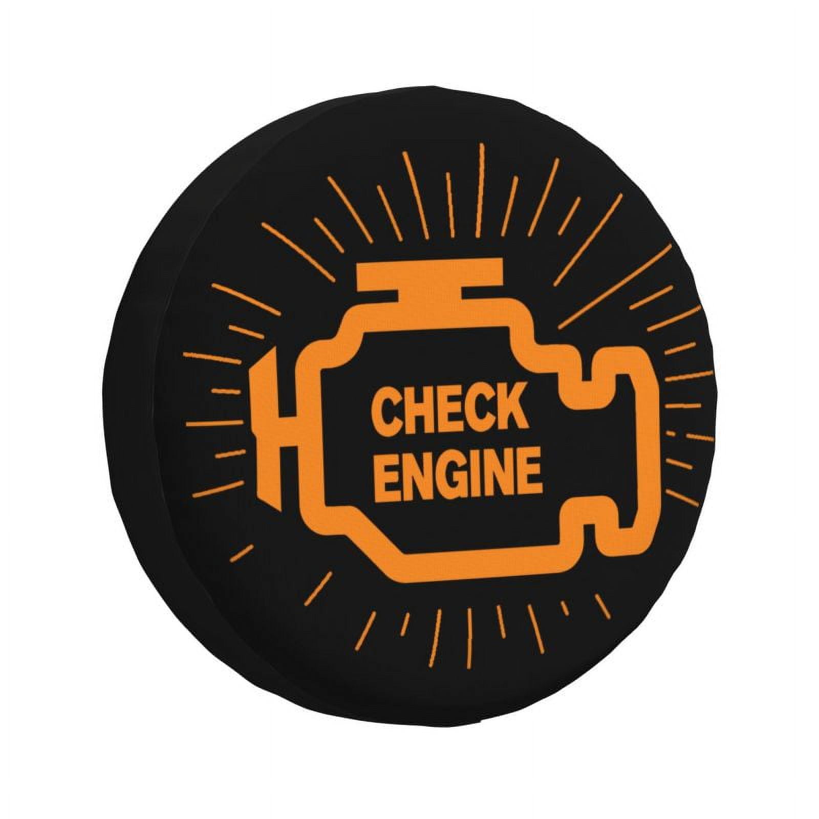 Custom Mechanic Car Driver Check Engine Light Spare Tire Cover for