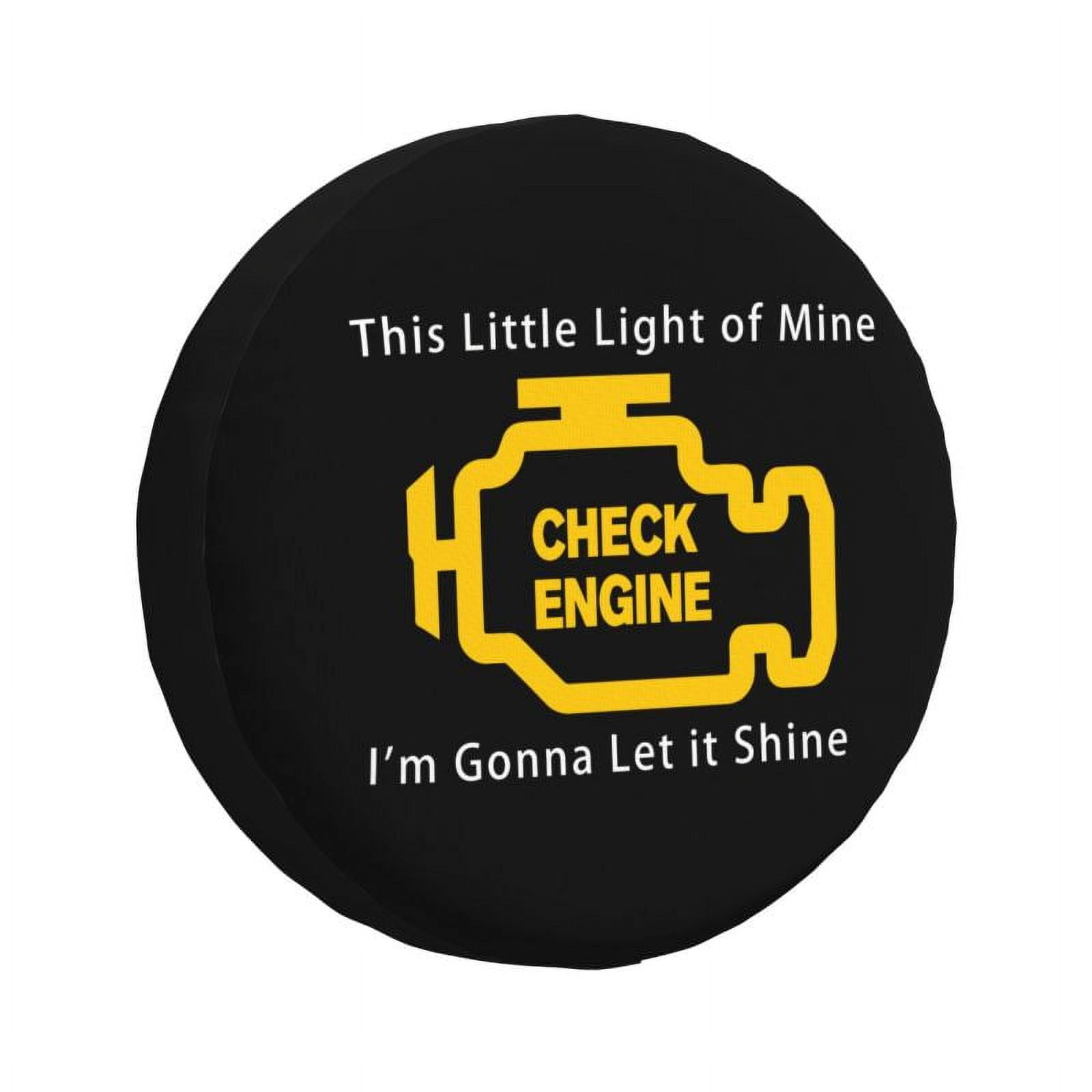Custom Mechanic Car Driver Check Engine Light Spare Tire Cover for