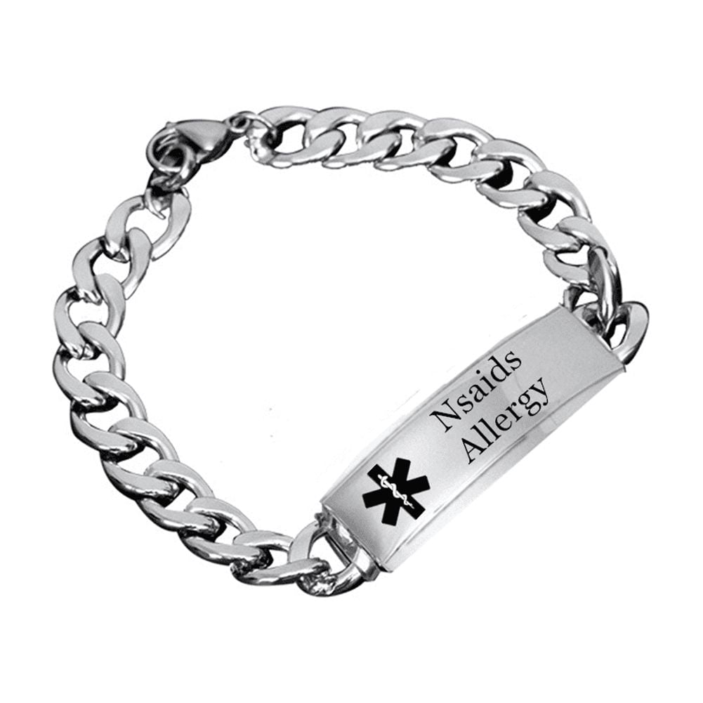 Medical Bracelet Anaphylaxis Alert Bracelet Allergic Reaction