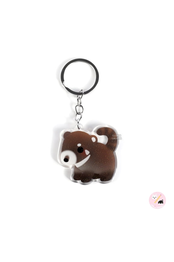 Custom Memorial Acrylic Keyring with Personalized Illustrated Image, Double-Sided Key Ring, Sympathy Keepsake and Meaningful Remembrance Accessory for Keys, Bags or Daily Carry