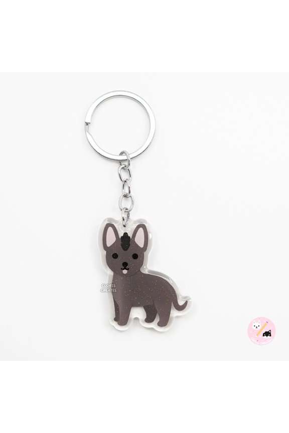 Custom Memorial Acrylic Keyring with Personalized Illustrated Image, Double-Sided Keychain, Memorial Keepsake and Personal Remembrance Accessory for Keys, Purses, Bags or Travel