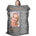 thumbnail image 1 of Custom Memorial Blanket for Loss of Loved One - A Letter from Heanven Sympathy Blanket Loss of Dad Mom Husband Wife Friend in Loving Memory Blanket Personalized A Blankets, 1 of 5