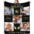 thumbnail image 1 of Custom Memorial Blanket for Loss of Loved One - A Letter from Heanven Sympathy Blanket Loss of Dad Mom Husband Wife Friend in Loving Memory Blanket Personalized A Blankets, 1 of 5