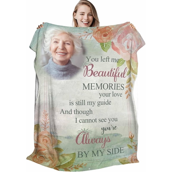 Custom Memorial Blanket for Loss of Loved One - A Letter from Heanven Sympathy Blanket Loss of Dad Mom Husband Wife Friend in Loving Memory Blanket Personalized A Blankets