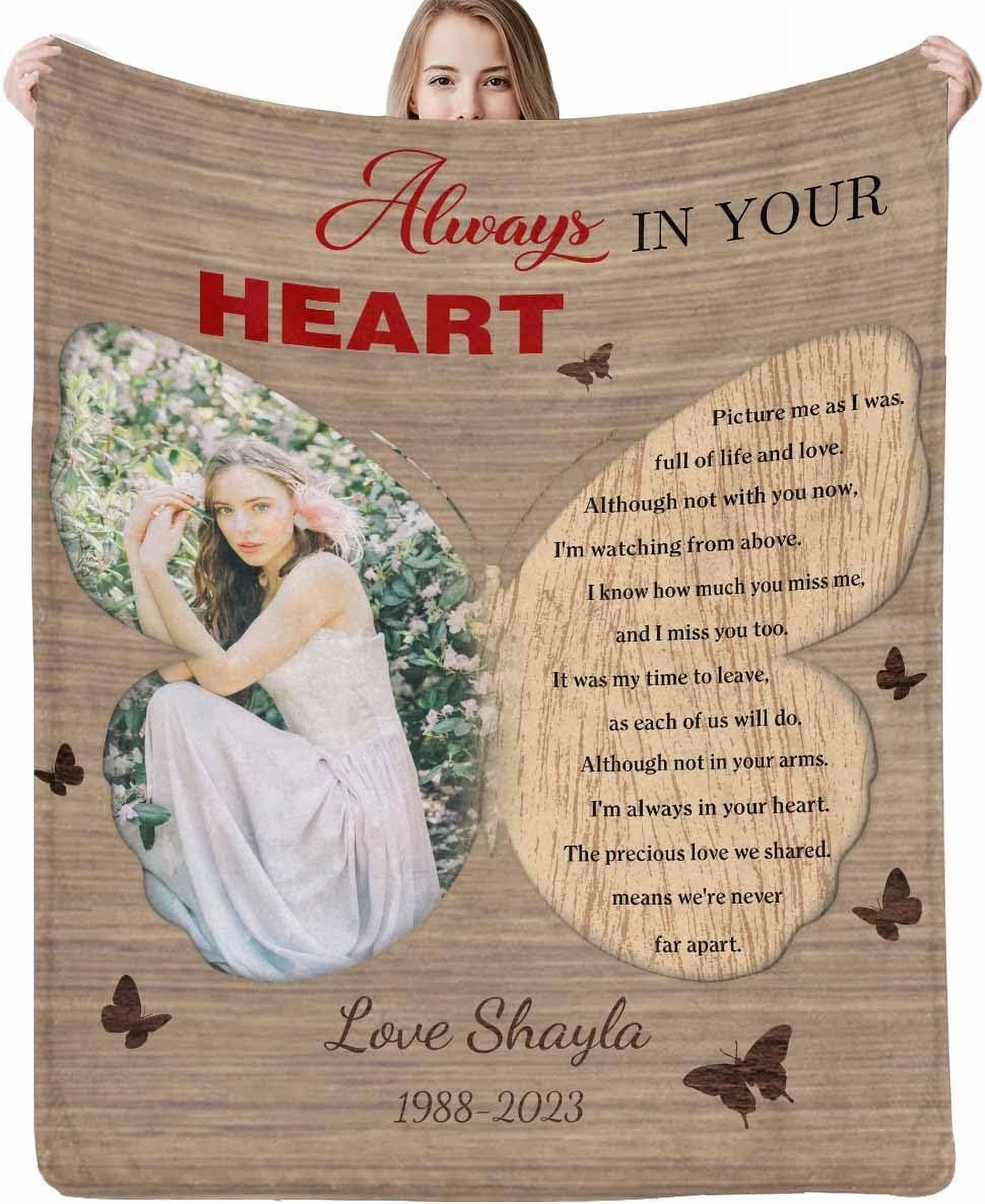 Personalized memorial throw blankets hotsell